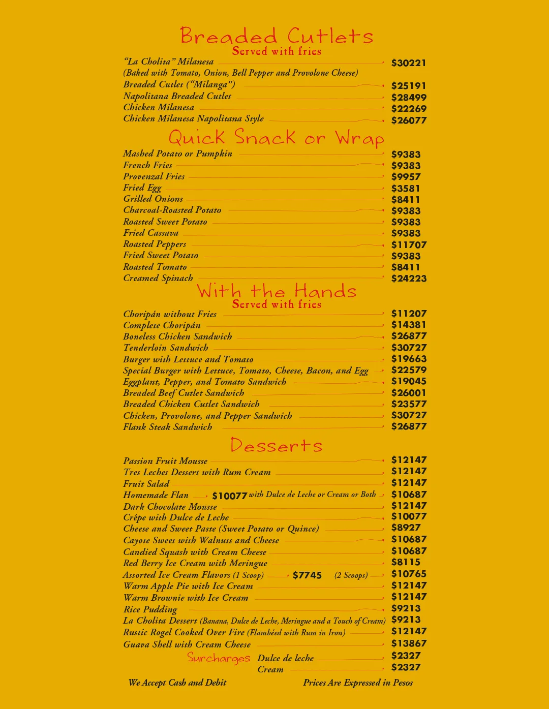 Menu — Page 4