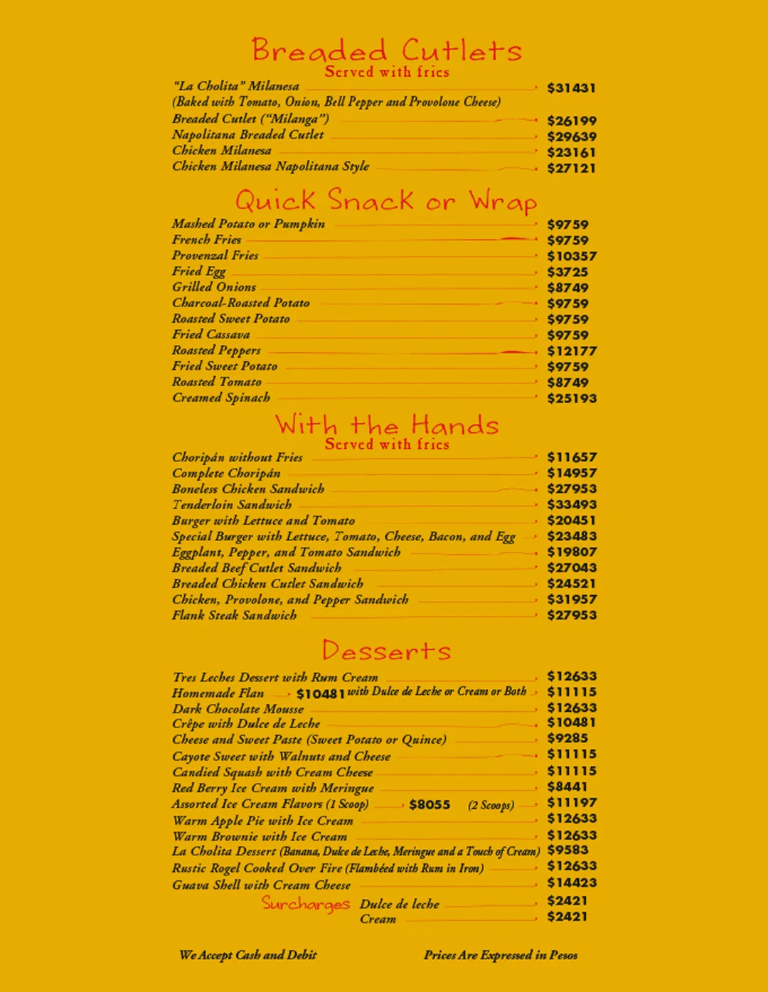 Menu — Page 4